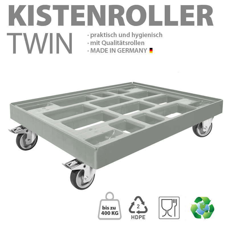 KISTENROLLER TWIN 800x600 RAL 7037 grau